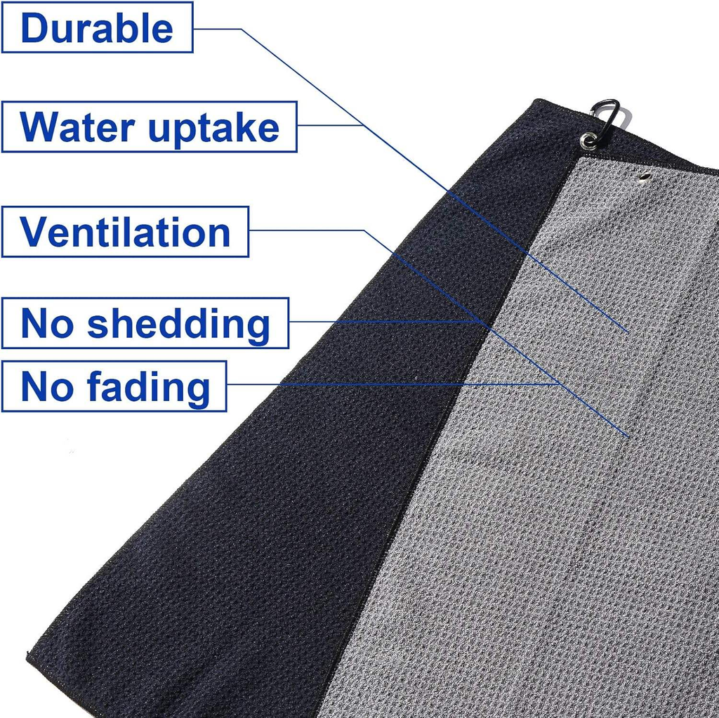 Microfiber Waffle Weave Golf Towels size: 40*60cm