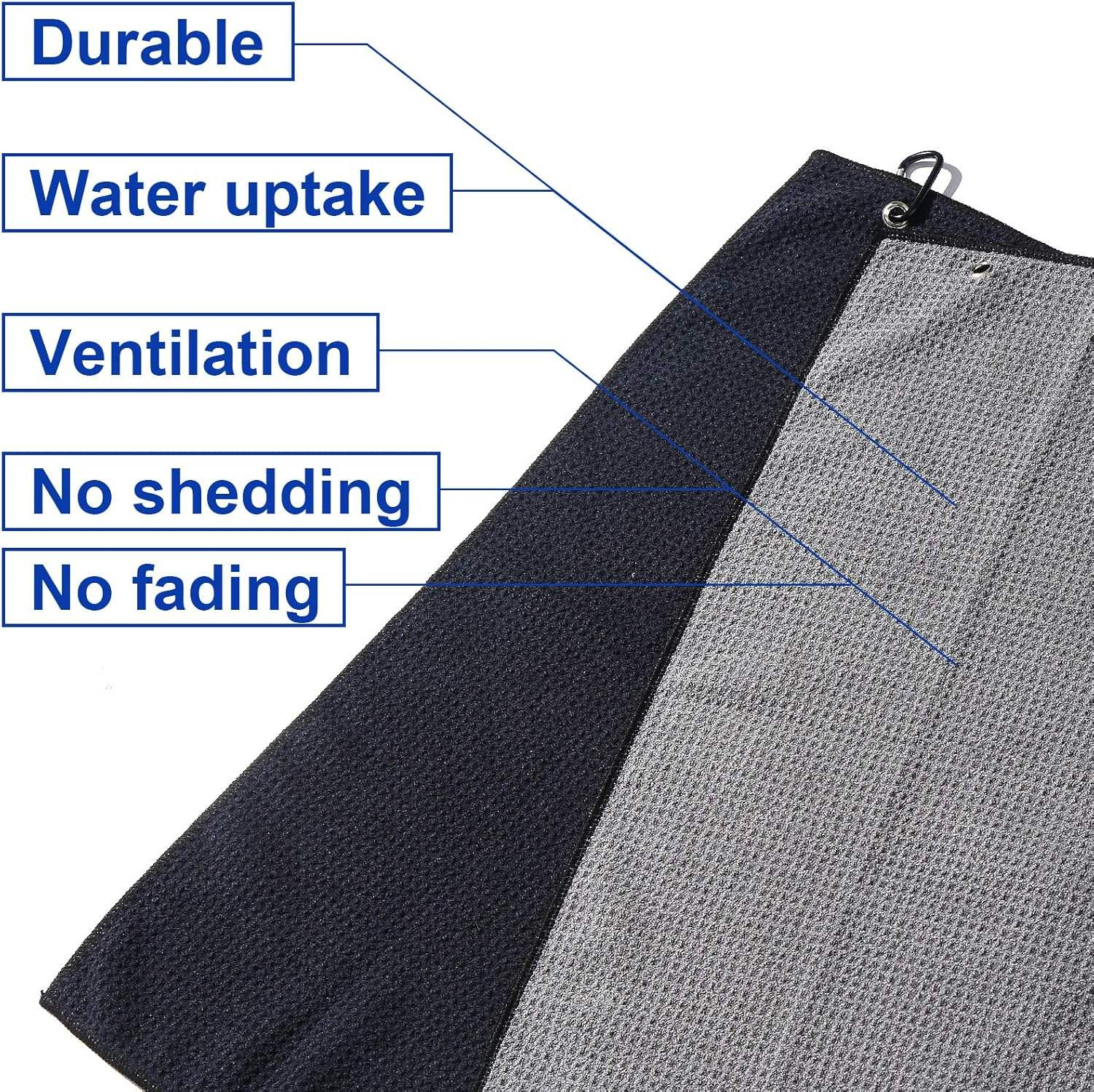 Microfiber Waffle Weave Golf Towels size: 40*60cm