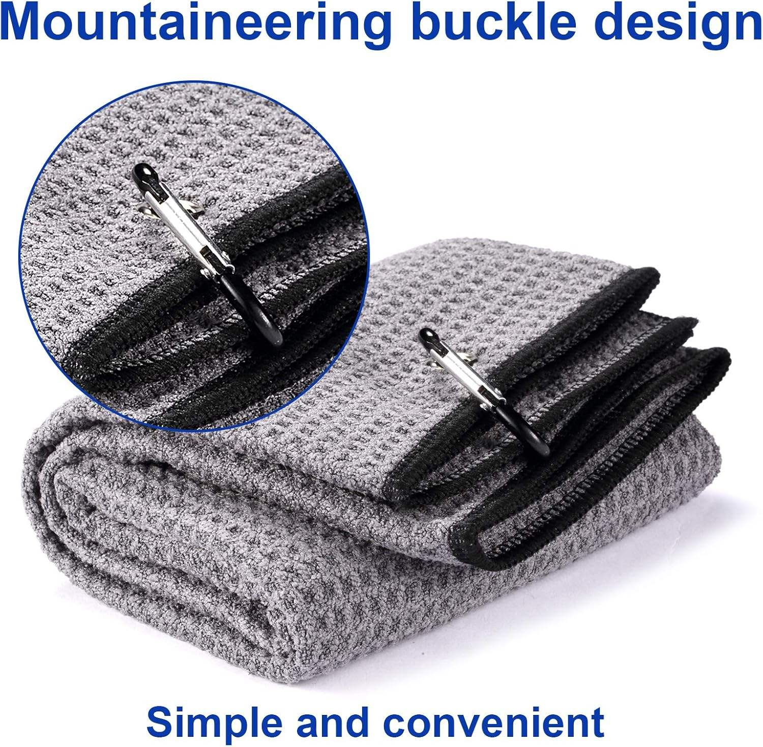 Microfiber Waffle Weave Golf Towels size: 40*60cm