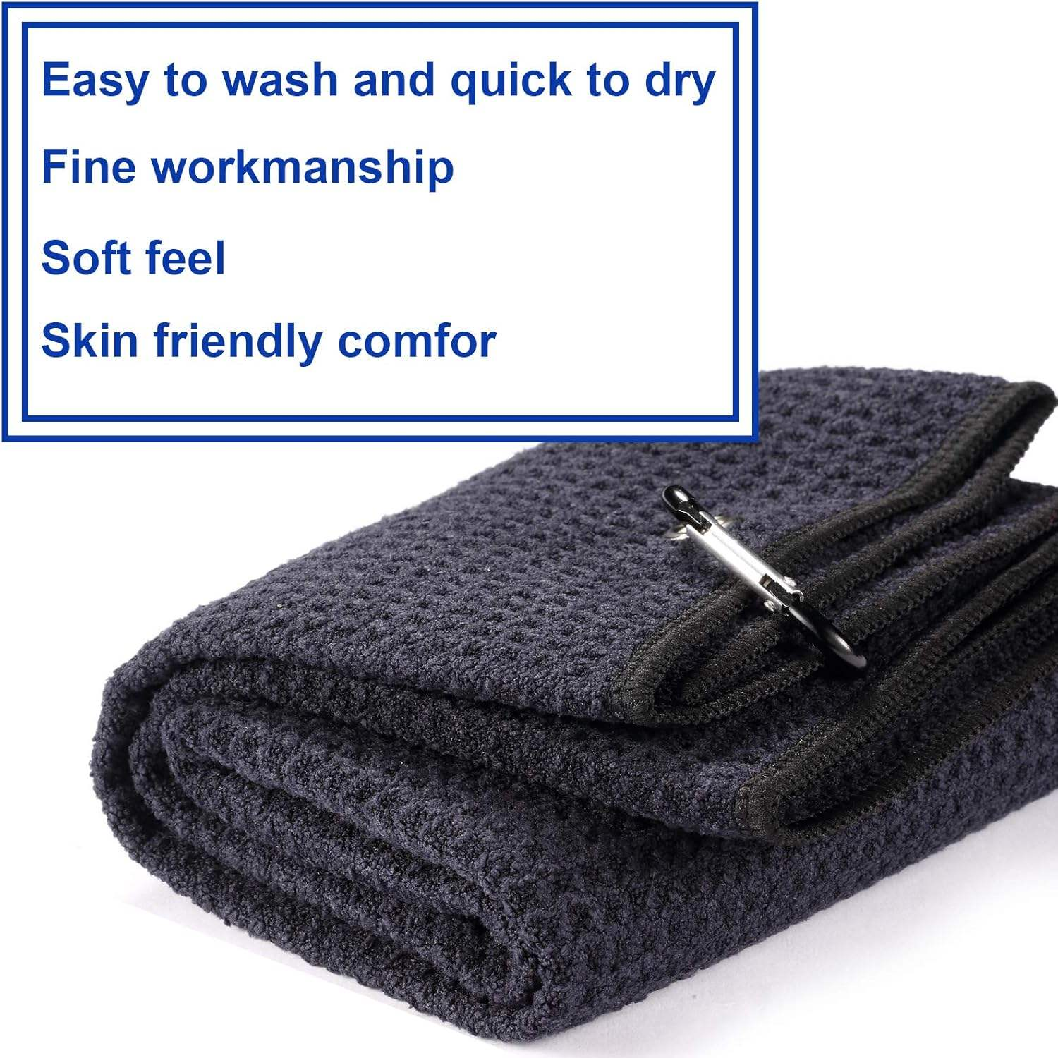 Microfiber Waffle Weave Golf Towels size: 40*60cm